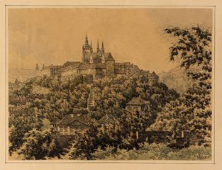 Praha – Hradčany z Mariánských hradeb