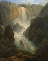 Landscape with waterfall