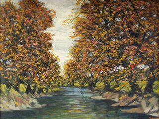 Jeseň pri rieke