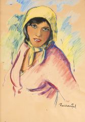 Girl in a yellow scarf