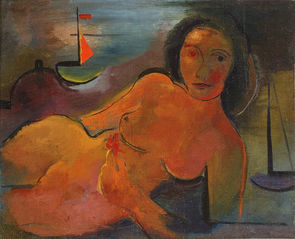 Žena s loďkami