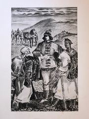 Martin a kráľ Matyáš (ilustrácia k básni Detvan od Andreja Sládkoviča)