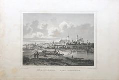 LUDWIG ROHBOCK (1824-1893): Pohľad na severnú stranu Raabu